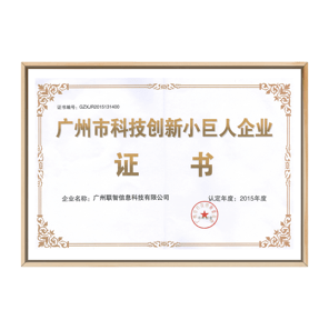 小巨人企业证书